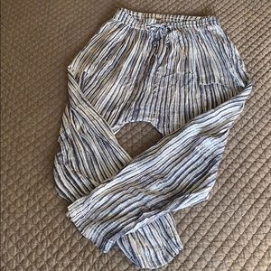 Free People drop crotch rayon ankle pant